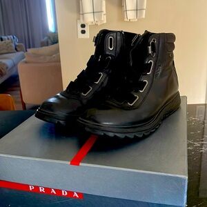 Prada Pull Up Boot Moro size 9.5